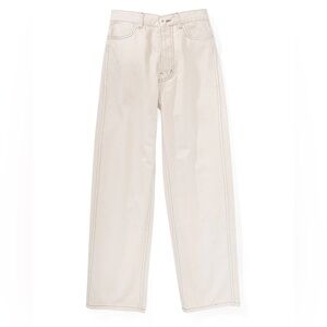 Jesse Kamm Cream Straight Leg Jeans